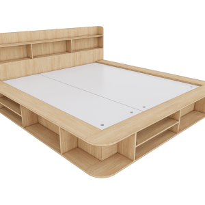 Giường gỗ MDF mẫu 4