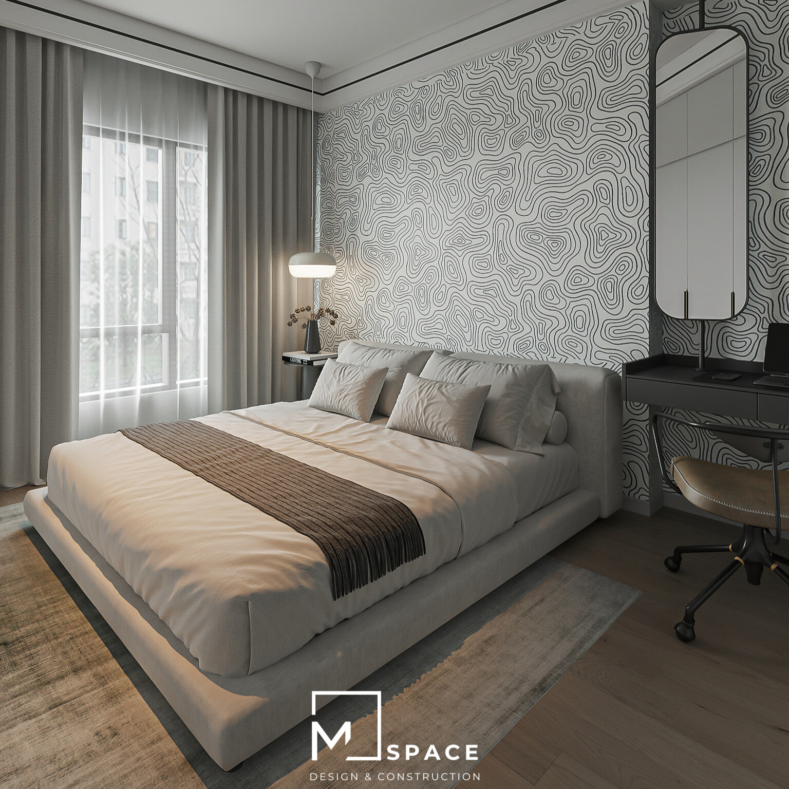 Giường bọc nệm 09